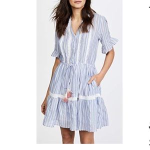 Birds of Paradis Julie Short Ruffle Sleeve Dress